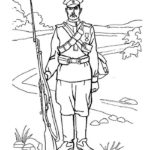 Военные солдаты картинки раскраски (9)