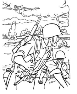 Война картинки раскраски (48)
