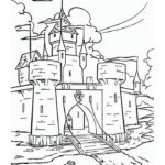 Замок картинки раскраски (21)