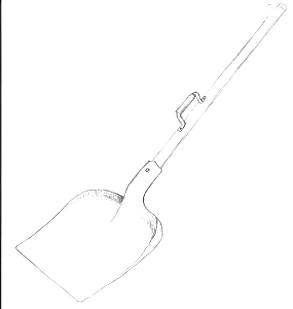 Инструменты лопата картинки раскраски (4)