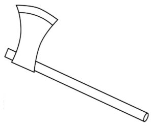 Инструменты топор картинки раскраски (9)