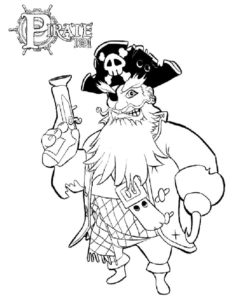 Пираты картинки раскраски (20)