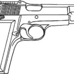 Пистолет картинки раскраски (1)