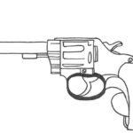 Пистолет картинки раскраски (10)