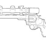 Пистолет картинки раскраски (37)