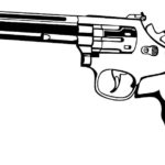 Пистолет картинки раскраски (9)