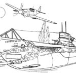 Подводная лодка картинки раскраски (12)