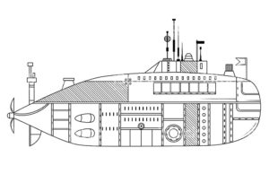 Подводная лодка картинки раскраски (14)