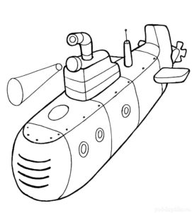 Подводная лодка картинки раскраски (16)