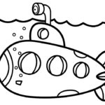 Подводная лодка картинки раскраски (23)