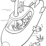 Подводная лодка картинки раскраски (33)