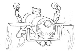 Подводная лодка картинки раскраски (4)