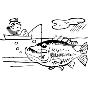 Рыбалка картинки раскраски (76)