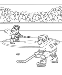 Хоккей картинки раскраски (11)