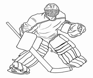 Хоккей картинки раскраски (16)