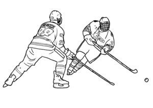 Хоккей картинки раскраски (17)