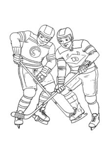 Хоккей картинки раскраски (18)