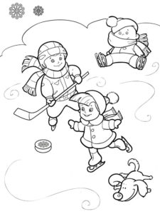Хоккей картинки раскраски (20)