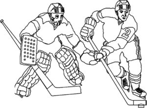 Хоккей картинки раскраски (23)