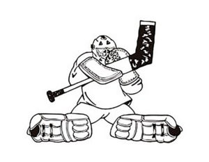 Хоккей картинки раскраски (31)
