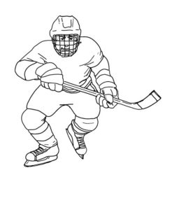 Хоккей картинки раскраски (38)