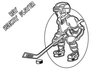 Хоккей картинки раскраски (39)
