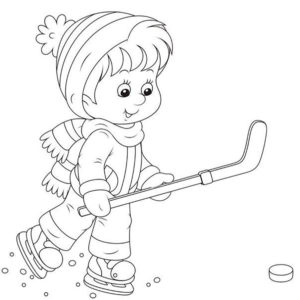 Хоккей картинки раскраски (45)