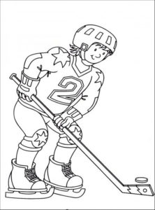 Хоккей картинки раскраски (46)
