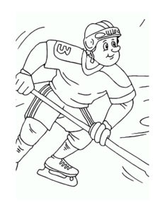 Хоккей картинки раскраски (50)