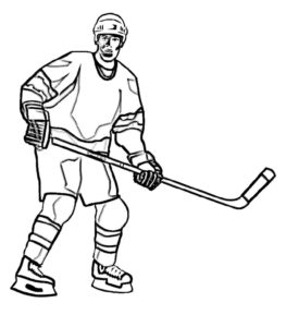 Хоккей картинки раскраски (52)