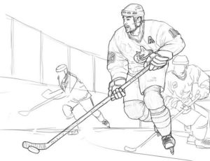 Хоккей картинки раскраски (56)