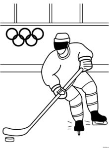Хоккей картинки раскраски (66)