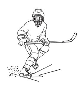 Хоккей картинки раскраски (7)