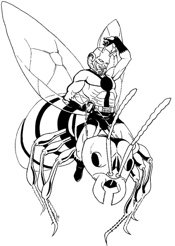 Человек муравей картинки раскраски (9)