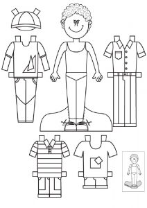 одежда для детей картинки раскраски крупные (16)