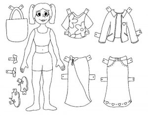 одежда для детей картинки раскраски крупные (23)