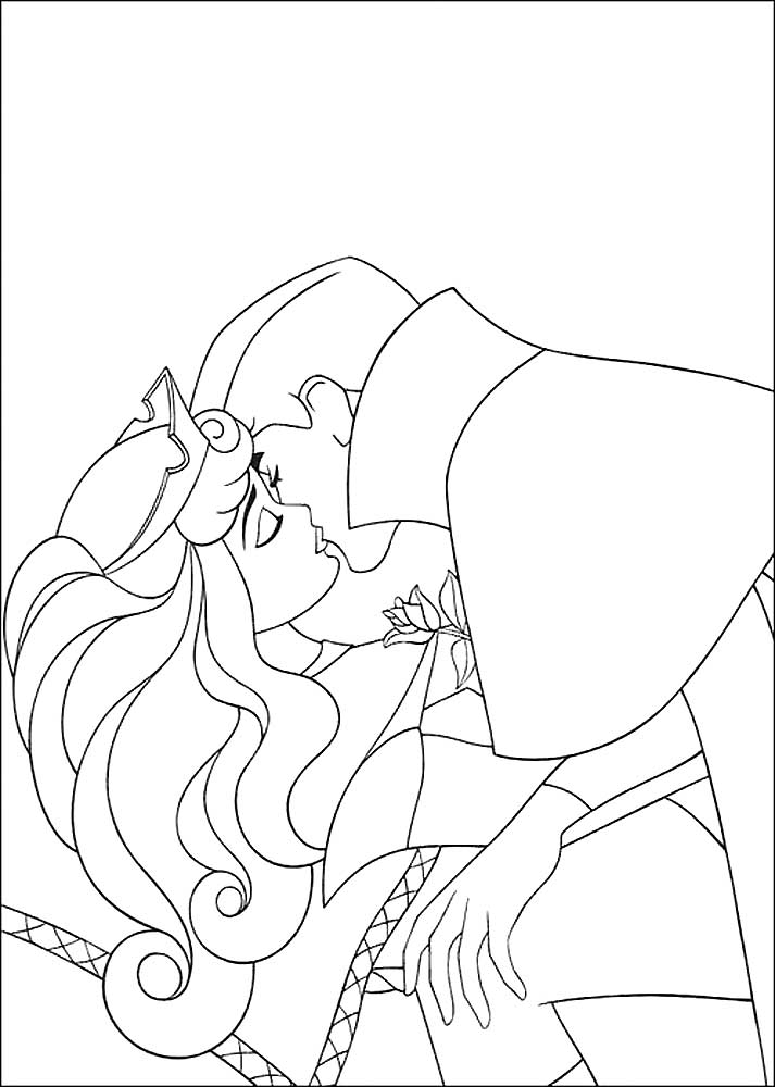 принц и принцесса картинки раскраски крупные (26)