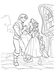 принц и принцесса картинки раскраски крупные (44)