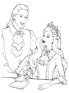 принц и принцесса картинки раскраски крупные (8)