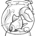 Аквариум с рыбками картинки раскраски (6)