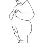 Белый медведь картинки раскраски (2)