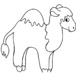 Верблюд картинки раскраски (40)