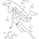 Дельфин картинки раскраски (43)