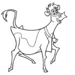 Корова картинки раскраски (11)