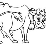 Корова картинки раскраски (2)