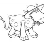Корова картинки раскраски (3)