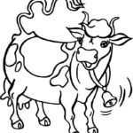 Корова картинки раскраски (4)
