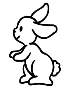 Кролик картинки раскраски (34)