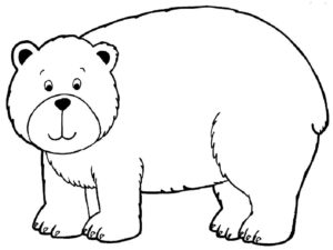Медведи и мишки картинки раскраски (19)
