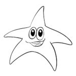 Морская звезда картинки раскраски (10)